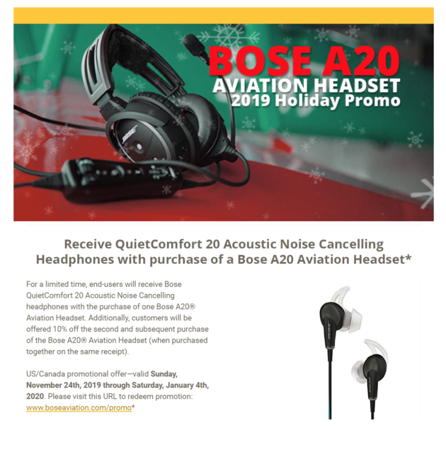 Bose A20 2019 Holiday Promo